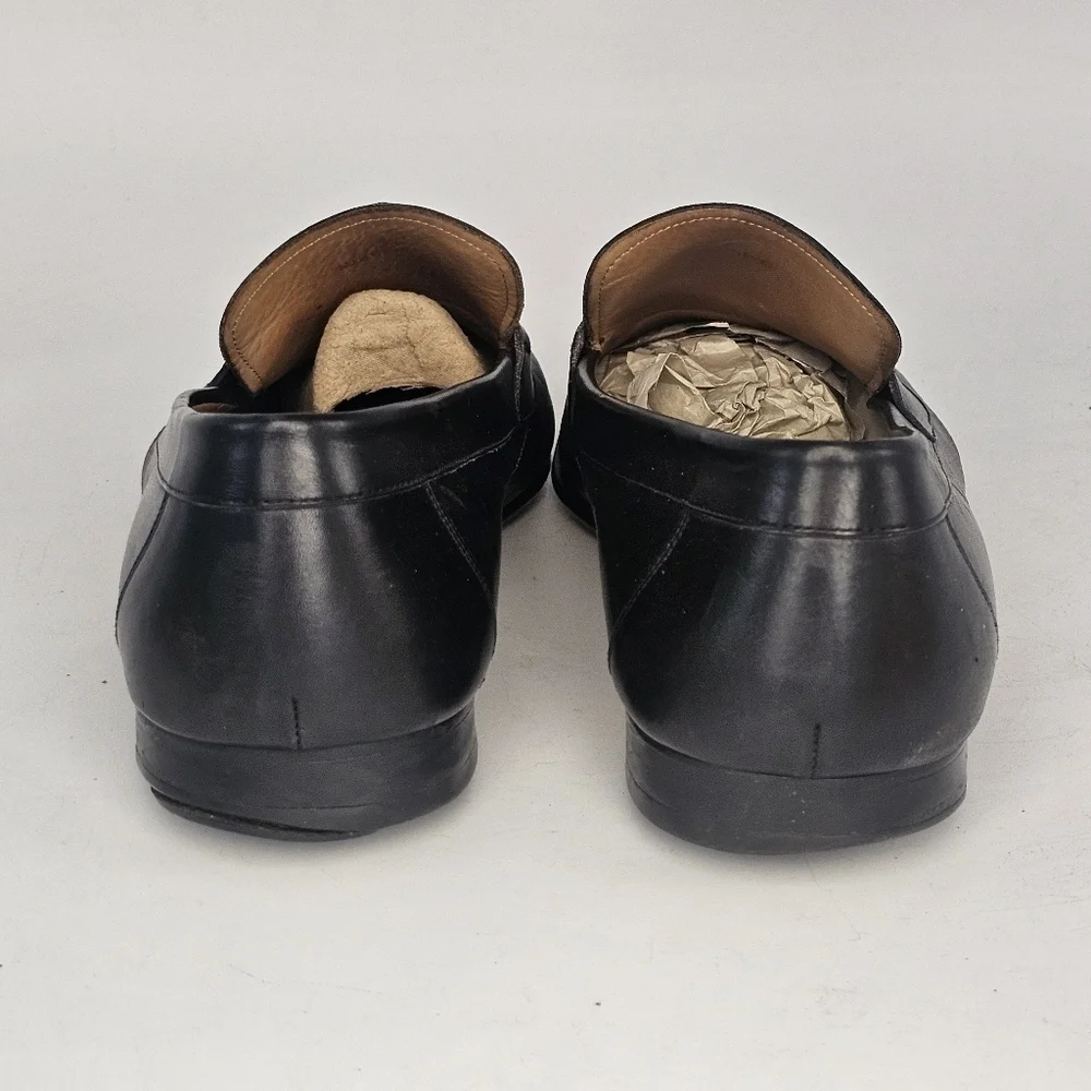 Magnanni Lino Buckle Loafers – Men’s Size 11.5 Black Leather , Made In SPAIN